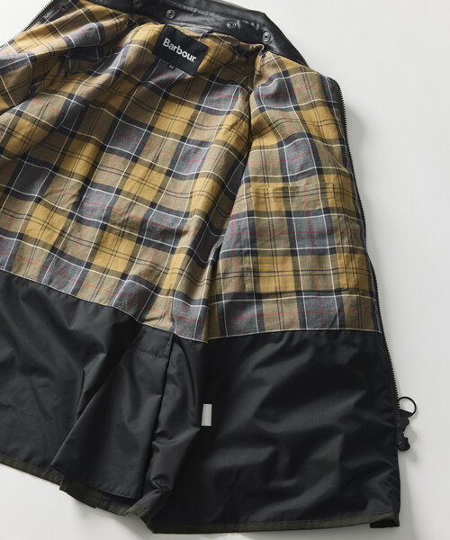 Firsthand(ファーストハンド)の「Barbour × Firsthand/バブアー 別注 BEDALE OS SLEEVE / 別注 オーバーサイズ ビデイル ジャケット(ブルゾン・メンズ・ブラック/オリーブ・40/38/42/36/34)」の16枚目の写真