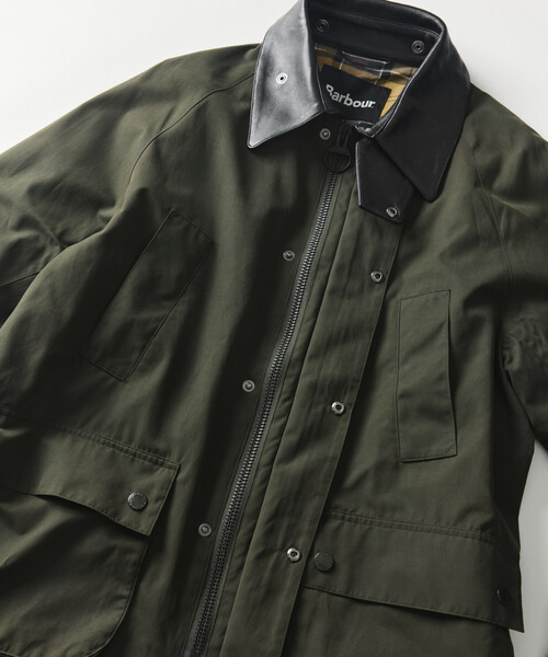 Firsthand(ファーストハンド)の「Barbour × Firsthand/バブアー 別注 BEDALE OS SLEEVE / 別注 オーバーサイズ ビデイル ジャケット(ブルゾン・メンズ・ブラック/オリーブ・40/38/42/36/34)」の18枚目の写真
