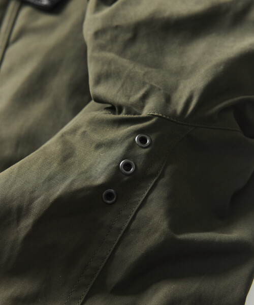 Firsthand(ファーストハンド)の「Barbour × Firsthand/バブアー 別注 BEDALE OS SLEEVE / 別注 オーバーサイズ ビデイル ジャケット(ブルゾン・メンズ・ブラック/オリーブ・40/38/42/36/34)」の21枚目の写真