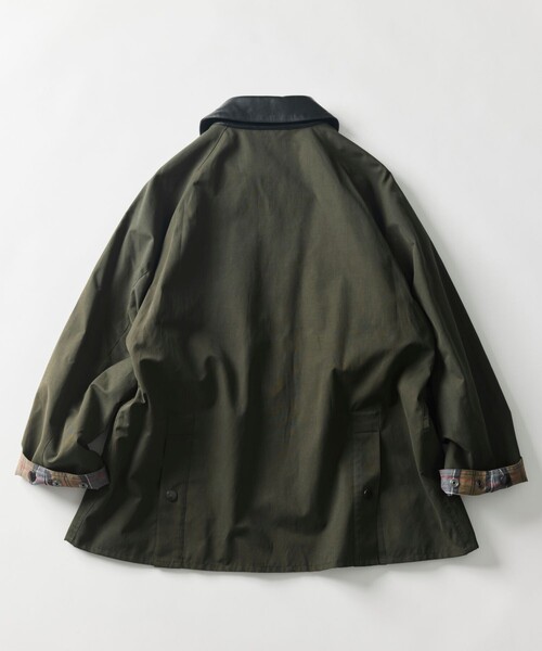 Firsthand(ファーストハンド)の「Barbour/バブアー × Firsthand 別注 BEDALE OS SLEEVE / 別注 オーバーサイズ ビデイル ジャケット(ブルゾン・メンズ・ブラック/オリーブ・40/38/42/36/34)」の9枚目の写真