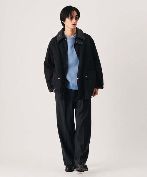 Firsthand(ファーストハンド)の「Barbour/バブアー × Firsthand 別注 BEDALE OS SLEEVE / 別注 オーバーサイズ ビデイル ジャケット(ブルゾン・メンズ・ブラック/オリーブ・40/38/42/36/34)」の13枚目の写真