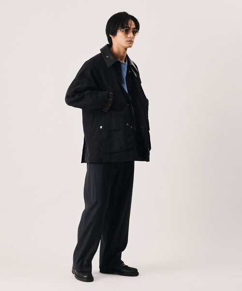 Firsthand(ファーストハンド)の「Barbour/バブアー × Firsthand 別注 BEDALE OS SLEEVE / 別注 オーバーサイズ ビデイル ジャケット(ブルゾン・メンズ・ブラック/オリーブ・40/38/42/36/34)」の3枚目の写真