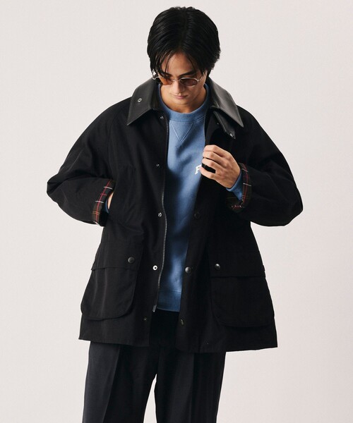 Firsthand(ファーストハンド)の「Barbour/バブアー × Firsthand 別注 BEDALE OS SLEEVE / 別注 オーバーサイズ ビデイル ジャケット(ブルゾン・メンズ・ブラック/オリーブ・40/38/42/36/34)」の5枚目の写真