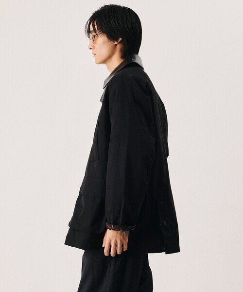Firsthand(ファーストハンド)の「Barbour/バブアー × Firsthand 別注 BEDALE OS SLEEVE / 別注 オーバーサイズ ビデイル ジャケット(ブルゾン・メンズ・ブラック/オリーブ・40/38/42/36/34)」の6枚目の写真