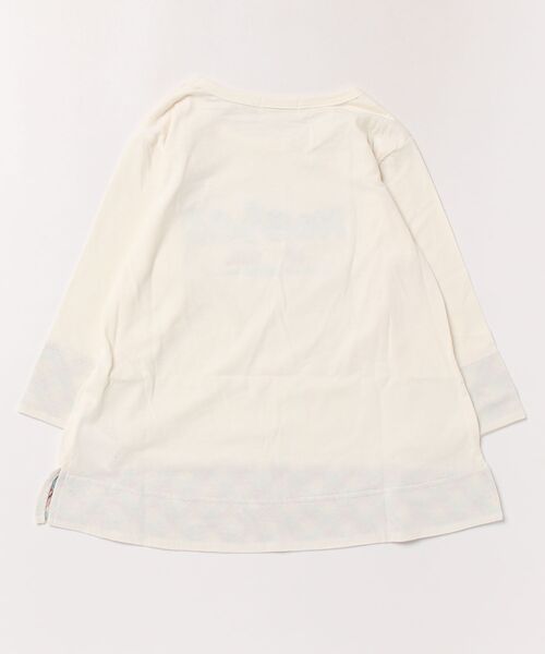 KP（ケーピー）の「チェックロゴアップリケ 7分袖Ｔシャツ（Tシャツ/カットソー・キッズ・ブルー/キナリ・160cm/130cm/120cm/150cm/140cm）」の3枚目の写真