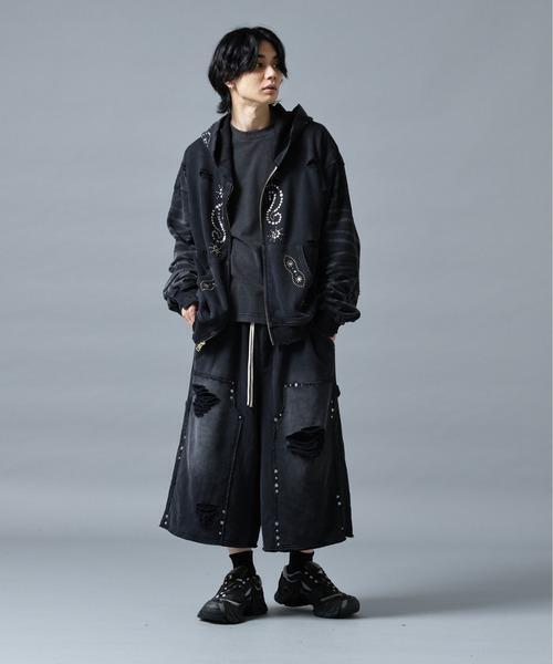 DANKE SCHON(ダンケシェーン)の「【WEB&DEPOT限定】DankeSchon/ダンケシェーン/SULFER CHEMICAL SWEAT ZIP HOODIE(パーカー・メンズ・ネイビー/グレー/レッド/ブラック・L/M)」の8枚目の写真