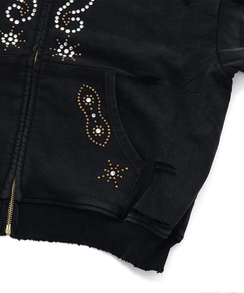 DANKE SCHON(ダンケシェーン)の「【WEB&DEPOT限定】DankeSchon/ダンケシェーン/SULFER CHEMICAL SWEAT ZIP HOODIE(パーカー・メンズ・ネイビー/グレー/レッド/ブラック・L/M)」の16枚目の写真