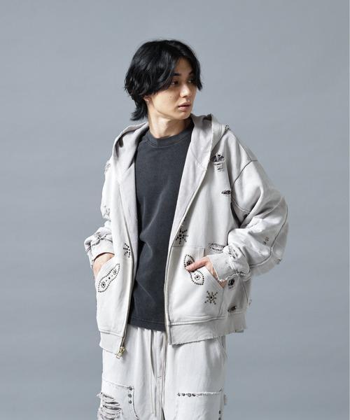 DANKE SCHON(ダンケシェーン)の「【WEB&DEPOT限定】DankeSchon/ダンケシェーン/SULFER CHEMICAL SWEAT ZIP HOODIE(パーカー・メンズ・ネイビー/グレー/レッド/ブラック・L/M)」の22枚目の写真