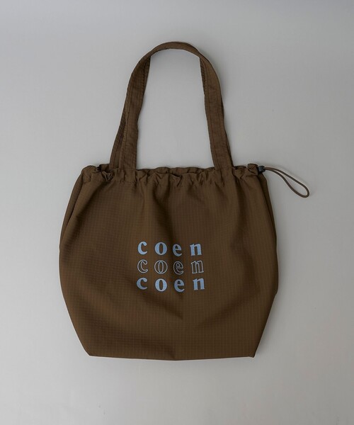 coen(コーエン)の「coen(コーエン)3ロゴトートバッグ(トートバッグ・レディース・ライトブルー/ダークブラウン/ブラック・FREE)」の2枚目の写真
