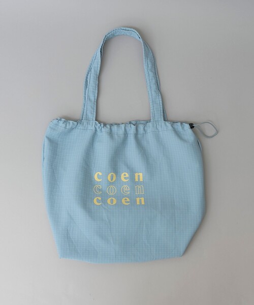 coen(コーエン)の「coen(コーエン)3ロゴトートバッグ(トートバッグ・レディース・ライトブルー/ダークブラウン/ブラック・FREE)」の3枚目の写真
