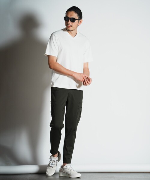 RATTLE TRAP(ラトルトラップ)の「シルケットスムースVネックTシャツ(Tシャツ/カットソー・メンズ・ホワイト・L)」の2枚目の写真