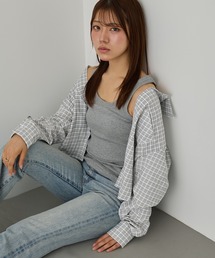 【MAGASIN DE MODE Chou Chou】チェックシャツ SNF
