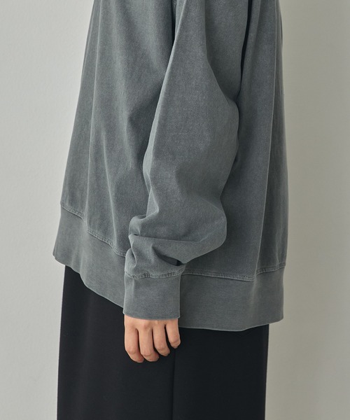 hunch(ハンチ)の「ビンテージライク 箔プリントトップス(Tシャツ/カットソー・レディース・チャコール/ライトベージュ/ブラウン・FREE)」の17枚目の写真