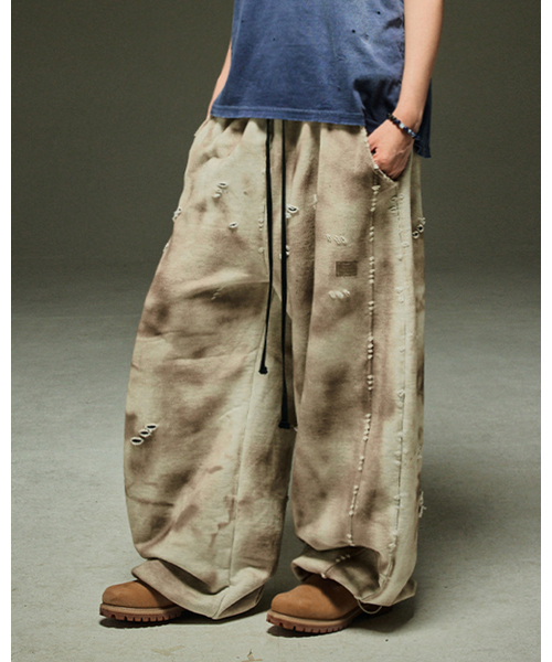 MWOONG(ムン)の「Destroyed P dusty gray B(スウェットパンツ・レディース・その他・FREE)」の6枚目の写真