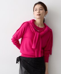 ベーシッククルーネックニット