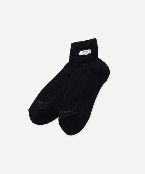 Saturdays NYC(サタデーズ ニューヨークシティ )の「S.NYC Quarter Socks(ソックス/靴下・メンズ・ホワイト/ブラック/ワイン・FREE)」の1枚目の写真