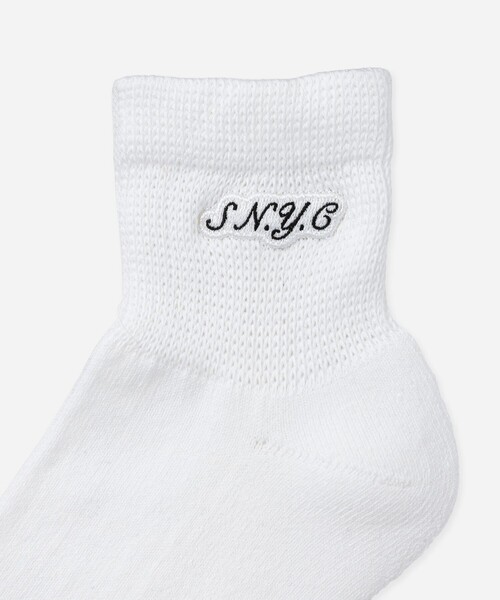 Saturdays NYC(サタデーズ ニューヨークシティ )の「S.NYC Quarter Socks(ソックス/靴下・メンズ・ホワイト/ブラック/ワイン・FREE)」の5枚目の写真