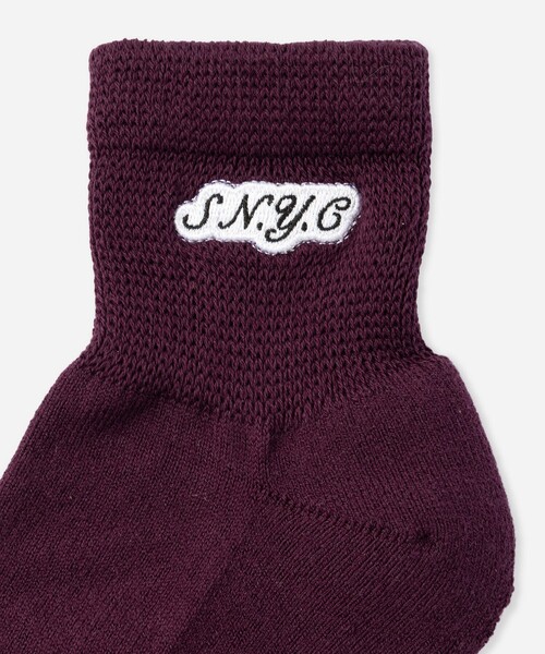 Saturdays NYC(サタデーズ ニューヨークシティ )の「S.NYC Quarter Socks(ソックス/靴下・メンズ・ホワイト/ブラック/ワイン・FREE)」の6枚目の写真