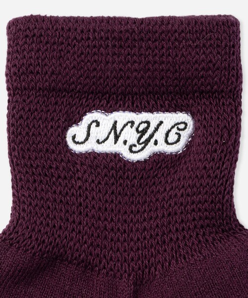 Saturdays NYC(サタデーズ ニューヨークシティ )の「S.NYC Quarter Socks(ソックス/靴下・メンズ・ホワイト/ブラック/ワイン・FREE)」の10枚目の写真