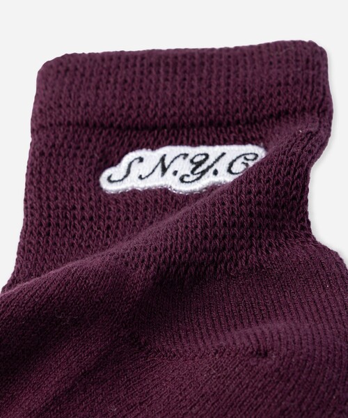 Saturdays NYC(サタデーズ ニューヨークシティ )の「S.NYC Quarter Socks(ソックス/靴下・メンズ・ホワイト/ブラック/ワイン・FREE)」の13枚目の写真