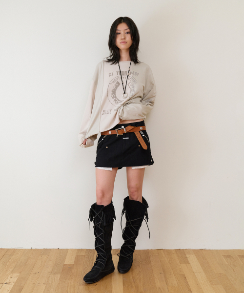 THEVINYLHOUSE(ザバイニルハウス)の「UTILITY SADDLE MICRO SKIRT(W) BLACK(スカート・レディース・その他・LARGE/SMALL/MEDIUM)」の7枚目の写真