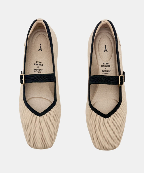 APIED MARCHE（アピエド マルシェ）の「MOVA MJ -PM5001-1 (2カラー)（バレエシューズ・レディース・ベージュ/スカイブルー・22.5cm/23cm/23.5cm/24cm/24.5cm/25cm/25.5cm）」の12枚目の写真