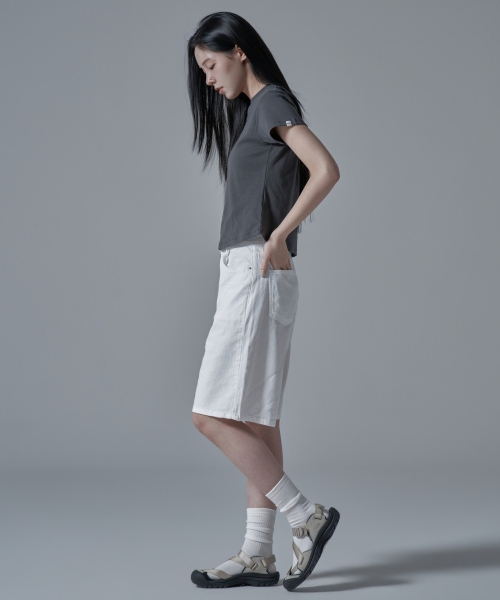 WAARFORWOMAN(ワール・フォー・ウーマン)の「W1134 コットンショートパンツ_ホワイト(その他パンツ・レディース・その他・SMALL/MEDIUM/LARGE)」の4枚目の写真