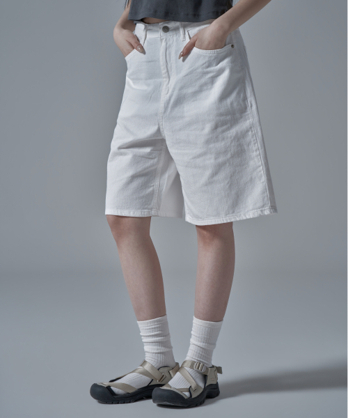 WAARFORWOMAN(ワール・フォー・ウーマン)の「W1134 コットンショートパンツ_ホワイト(その他パンツ・レディース・その他・SMALL/MEDIUM/LARGE)」の6枚目の写真