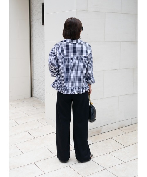 BeBeoD(べベッド)の「バイカラーリラックススウェットパンツ(スウェットパンツ・レディース・アイボリー/グレー/ブラック・フリー)」の8枚目の写真