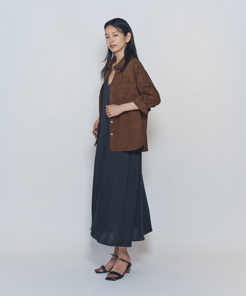 1er Arrondissement（プルミエアロンディスモン）の「フェイクスエードシャツ（シャツ/ブラウス・レディース・キャメル・38/36）」の5枚目の写真