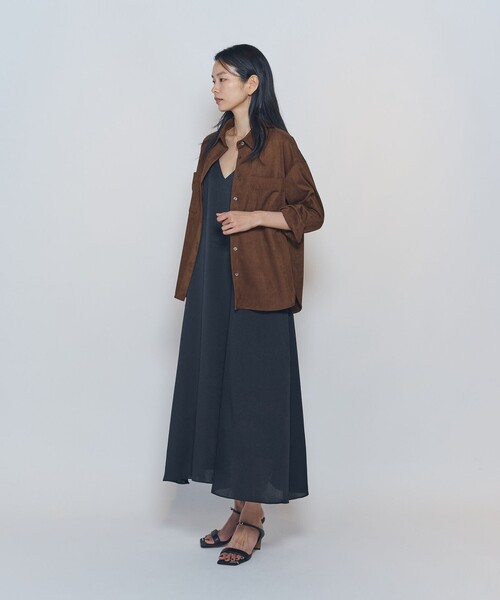 1er Arrondissement（プルミエアロンディスモン）の「フェイクスエードシャツ（シャツ/ブラウス・レディース・キャメル・38/36）」の6枚目の写真