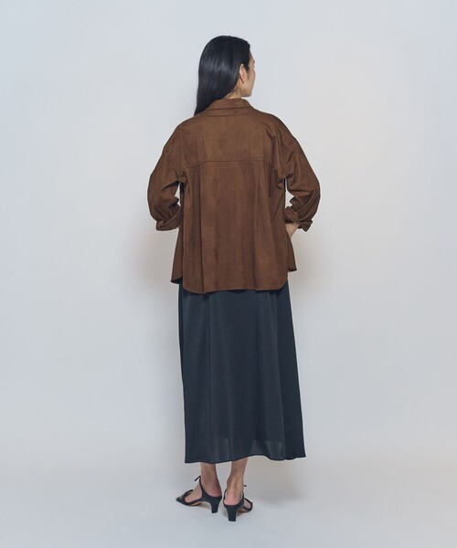 1er Arrondissement（プルミエアロンディスモン）の「フェイクスエードシャツ（シャツ/ブラウス・レディース・キャメル・38/36）」の7枚目の写真