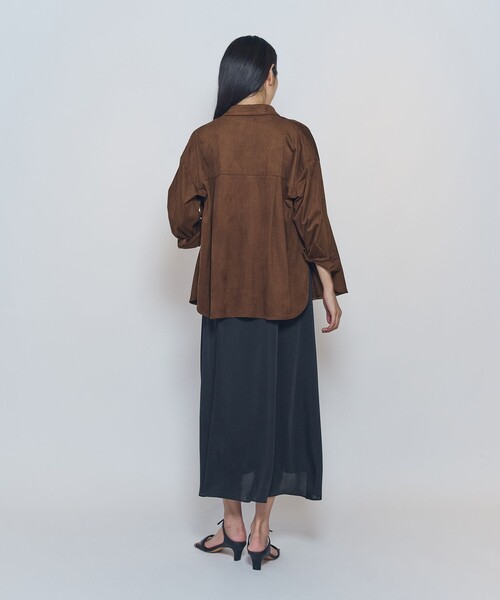 1er Arrondissement（プルミエアロンディスモン）の「フェイクスエードシャツ（シャツ/ブラウス・レディース・キャメル・38/36）」の8枚目の写真