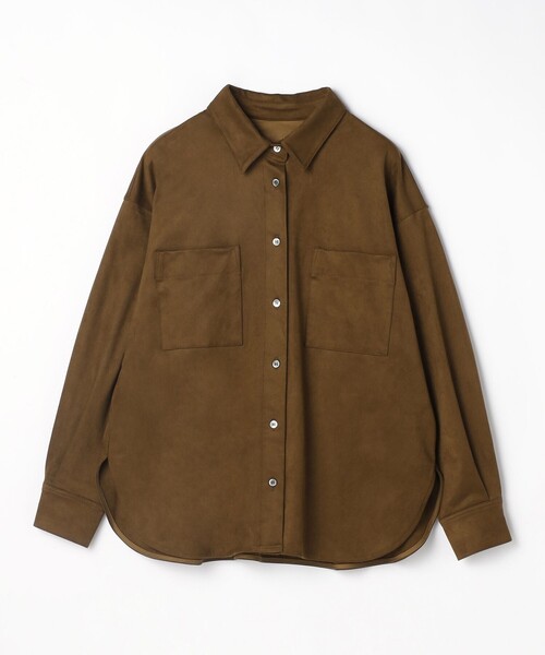 1er Arrondissement（プルミエアロンディスモン）の「フェイクスエードシャツ（シャツ/ブラウス・レディース・キャメル・38/36）」の10枚目の写真