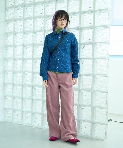 common gull products.(コモンガルプロダクツ)の「冷めない午後にコードュロイパンツ(その他パンツ・レディース・サックスブルー/アイボリー/ピンク系・LARGE/MEDIUM/SMALL)」の18枚目の写真
