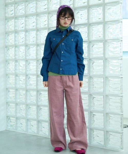 common gull products.(コモンガルプロダクツ)の「冷めない午後にコードュロイパンツ(その他パンツ・レディース・サックスブルー/アイボリー/ピンク系・LARGE/MEDIUM/SMALL)」の22枚目の写真