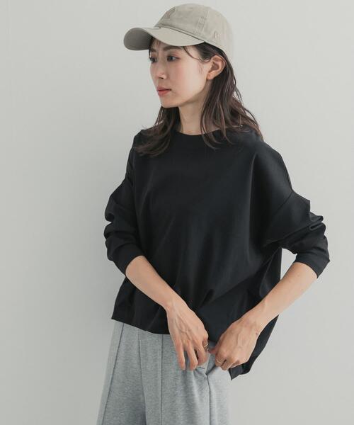 URBAN RESEARCH DOORS(アーバンリサーチドアーズ)の「コットンバックタック長袖プルオーバー 26AW(Tシャツ/カットソー・レディース・キャメル/オフホワイト/ブラック/ブルー系その他・FREE)」の13枚目の写真