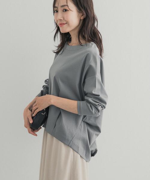 URBAN RESEARCH DOORS(アーバンリサーチドアーズ)の「コットンバックタック長袖プルオーバー 26AW(Tシャツ/カットソー・レディース・キャメル/オフホワイト/ブラック/ブルー系その他・FREE)」の21枚目の写真