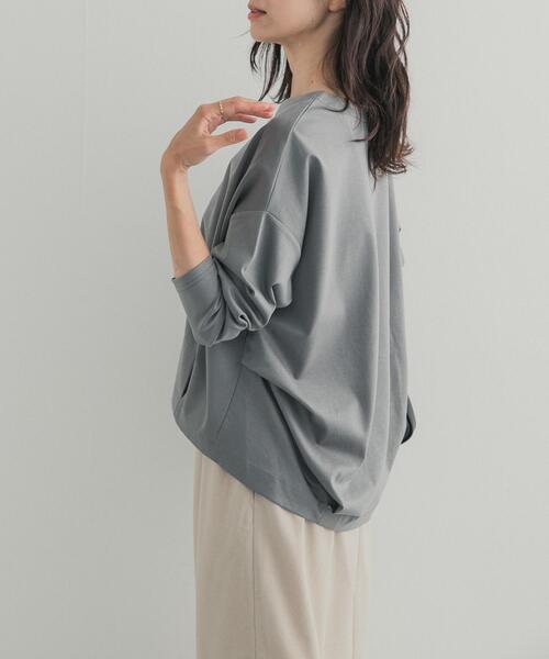 URBAN RESEARCH DOORS(アーバンリサーチドアーズ)の「コットンバックタック長袖プルオーバー 26AW(Tシャツ/カットソー・レディース・キャメル/オフホワイト/ブラック/ブルー系その他・FREE)」の22枚目の写真