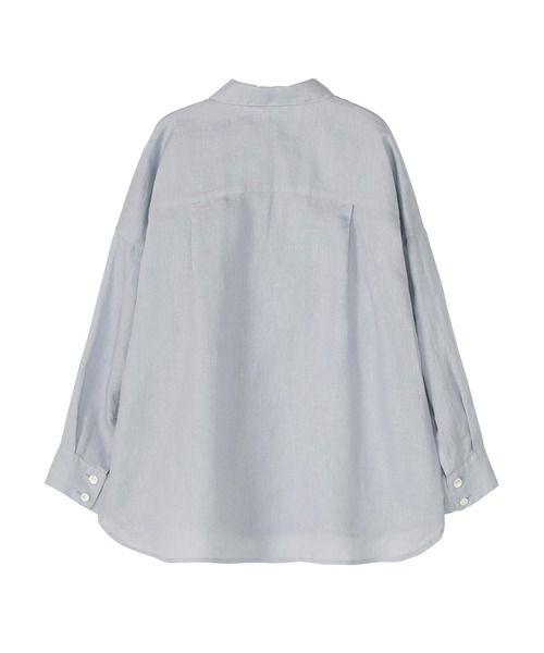 Plantation（プランテーション）の「リネンキャンブリック / P（シャツ/ブラウス・レディース・ホワイト/ブラック・M size）」の8枚目の写真