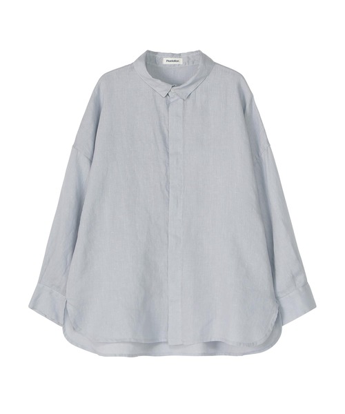 Plantation（プランテーション）の「リネンキャンブリック / P（シャツ/ブラウス・レディース・ホワイト/ブラック・M size）」の7枚目の写真