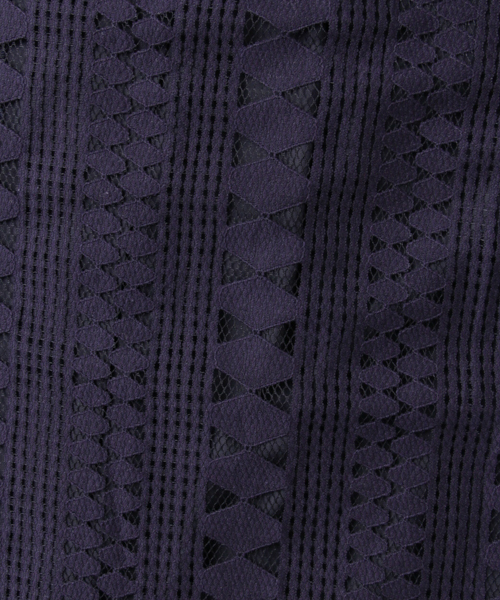 URBAN RESEARCH（アーバンリサーチ）の「UR 幾何レーススカート（スカート・レディース・ネイビー/オフホワイト・FREE）」の9枚目の写真