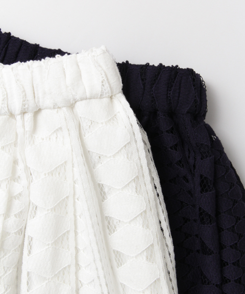 URBAN RESEARCH（アーバンリサーチ）の「UR 幾何レーススカート（スカート・レディース・ネイビー/オフホワイト・FREE）」の13枚目の写真