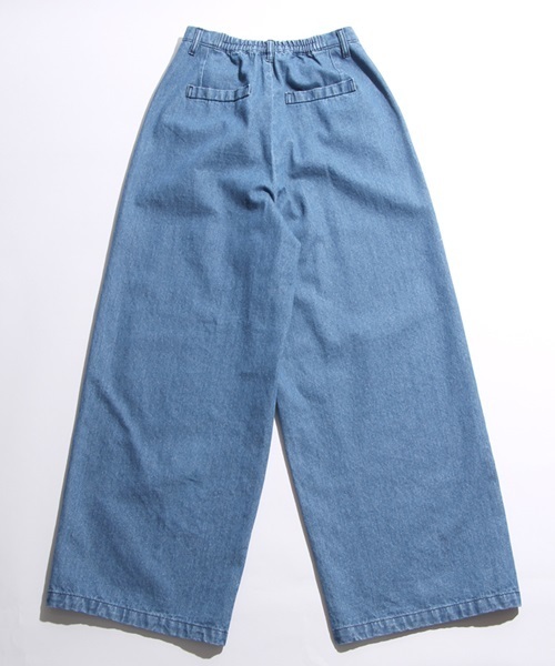 WEGO（ウィゴー）の「WEGO/タックワイドパンツ（その他パンツ・レディース・カーキ/ベージュ/ダークインディゴブルー・FREE）」の5枚目の写真