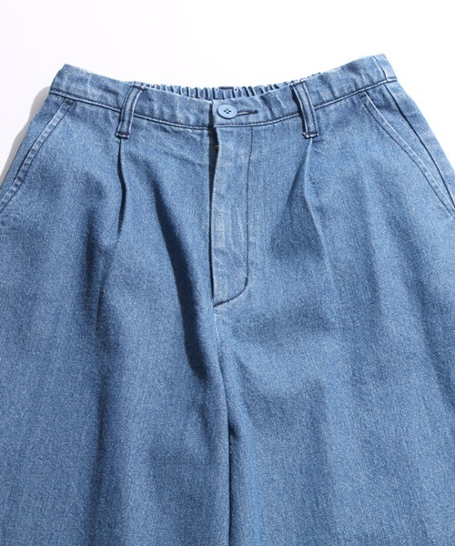 WEGO（ウィゴー）の「WEGO/タックワイドパンツ（その他パンツ・レディース・カーキ/ベージュ/ダークインディゴブルー・FREE）」の6枚目の写真