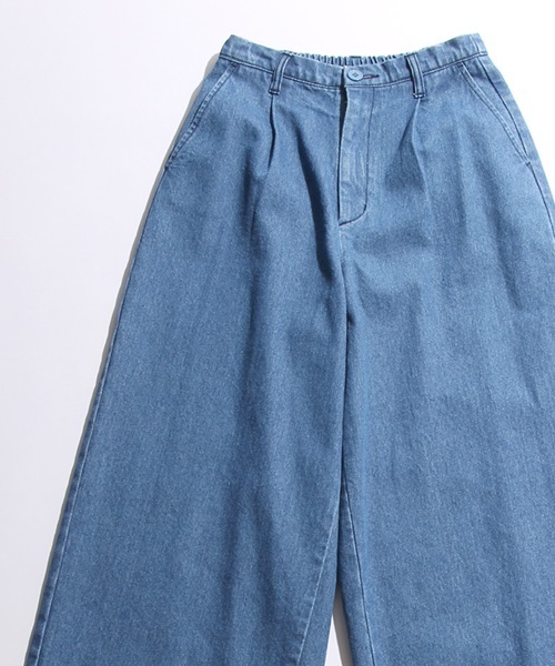 WEGO（ウィゴー）の「WEGO/タックワイドパンツ（その他パンツ・レディース・カーキ/ベージュ/ダークインディゴブルー・FREE）」の14枚目の写真