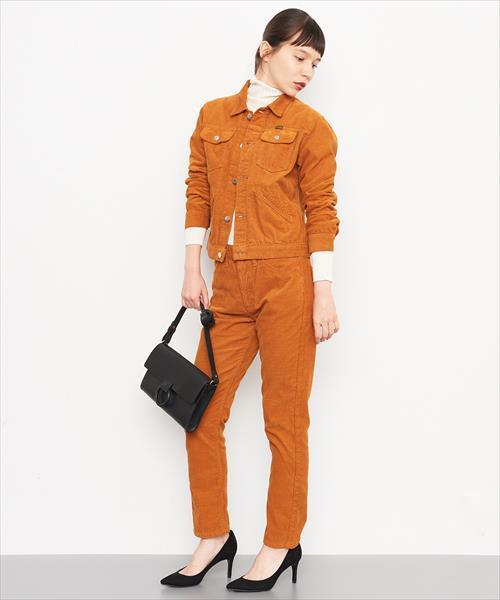 ADAM ET ROPE'（アダムエロペ）の「【Wrangler×ADAM ET ROPE'】コーデュロイジャケット（ブルゾン・レディース・キャメル/キナリ・36/38）」の11枚目の写真