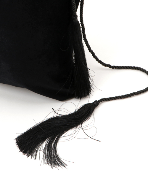 WEGO(ウィゴー)の「WEGO/ベロア巾着トートバッグ(トートバッグ・レディース・ピンク/ブラック/パープル・FREE)」の6枚目の写真