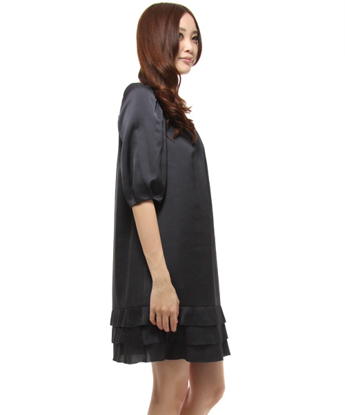 green label relaxing（グリーンレーベルリラクシング）の「GO T/C STN F/TUCKワンピース（ワンピース・レディース・ベージュ/オレンジ/ロイヤルブルー/ネイビー・フリー）」の5枚目の写真