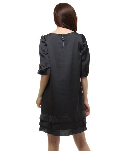 green label relaxing（グリーンレーベルリラクシング）の「GO T/C STN F/TUCKワンピース（ワンピース・レディース・ベージュ/オレンジ/ロイヤルブルー/ネイビー・フリー）」の6枚目の写真